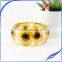 2016 fashion design hot sell real dried flower clear resin bangle