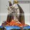 MY Dino-C075 Amusement park hand-crafted smoking robotic dragon
