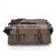 military multi pockets shoulder bag fashion trendy men cotton canvas messenger business leisure womens bags zip lock bags