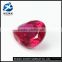 China gemstones manufacturer pear shape red diamond cut loose ruby