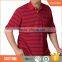 Men's uniform cotton custom striped polo shirt