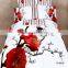 new 100% cotton printed plum blossom 3D bedding set