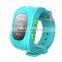 2016 Hot Selling Cell Phone Smart Watch GPS Tracker Smart Kids Q50 Children Wristwatch with Remote Monitor