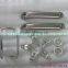 titanium 53T chaining titanium 170mm taper squared crank titanium waterbottle cage