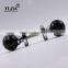 2 3/8 inch black enamel zinc metal diamond cut crystal knobs for doors