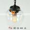 Vintage American Style Pendant Lamp Hand Blown Glass Hanging Lamp Rustic Globe Ceiling Lamp