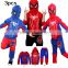 Factory sale children spider-man sports wear casual baby boys clothing set vest+sweatshirt + pants 3 pcs fashion suits for kids