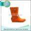 NEW PRODUCTS CUSTOMISED orange rubber rain boots with lace