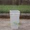 uv resistant inclined shiny fiber glass planter