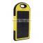 hot new products for 2016 Protable 5000mAh mobile solar power bank charger