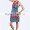 100% cotton ladies dress new design cotton dress/cotton skirts