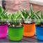Plastic self watering flower pot