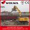 grapple trailer loader 8 ton wheel excavator