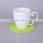 2015 new products home used high temperature resist eco-friendly marerial EVA pink green and blue fresh color round cup coaster