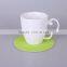 2015 new products home used high temperature resist eco-friendly marerial EVA pink green and blue fresh color round cup coaster