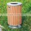 2016 Cheap Price and Good Quality Plastic Wood Outdoor Garden Trash Bin Outdoor Plastic Trash Bin