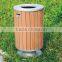 2016 cheap price and good quality Plastic Wood Outdoor Garden Trash Bin Outdoor Plastic Trash Bin