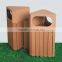 Good quality Outdoor Wooden plastic composite WPC Wastebins