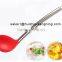 Stainless Steel & Silicone Cooking Utensil Set Spatula, Mixing & Slotted Spoon,Pasta Fork Server, Drainer