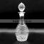 Clear decorative red wine decanter glass wine bottle with crystal cork