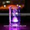 Light base 3d laser engraving crystal birthday gifts