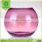 colorful round glass bowl vase/clear glass fish bowl