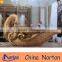 Home decor swan fruit tray/golden fruit dish/resin fruit plate NTRS-TD009A