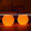 Polyethylene Outdoor Furniture Battery Powered Moon Light Ball Hanging Sphere