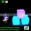 customize modern Fashion furniture colorful light up cube chair/table