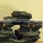 Two Stream Rock Tabletop Fountain With LED Lights