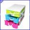 ECO-friendly cheap 3 tier desktop mini stackable plastic storage drawers