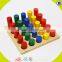 2017 New design preschool blocks wooden montessori infant toys W12F012