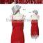High quality ladies fringe Latin dresses ladies sexy sleeveless Latin dance wear
