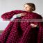 2017 Knitted Wool Blend Blanket Air Conditioning Leisure Chunky Blanket Kniting Blanket