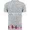 MGOO 100% Cotton Pique White Woven Stripe Polo Blue Tie Dye Color Short Sleeves Custom Polo