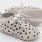 Dark spot cheap leather shoes leather flat infant shoes