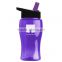 USA Made 18 oz Transparent Sports Bottle With Flip Straw Lid - BPA/BPS-free, FDA compliant and comes with your logo