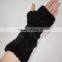 SJ931 New Arrival Top Quality Knit Glove with Mink Fur