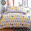 4 pieces plain dyed silk cotton satin bed sheet set BS350