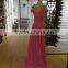 Bridesmaid Dress Column Scoop Floor-length Lace prom dress evening party gown P084