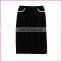 embroidered thread geometric shapes front opening skirt