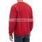 red ribbed cuffs cotton blend unisex quilted sweatshirts