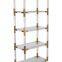 Clear Acrylic Wall Mounted Cosmetic Shelf Plexiglass Ladder Shelf