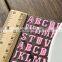 2017 simple fashion 3D glitter letter/ number/ symbol sponge puffy decoration stickers