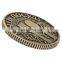 personalized embossed INFO coins with brass material