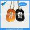 Anodized aluminum military dog tags with laser engraved logo