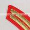 Embroidery applique sew on shoulder patch for clothing custom logo