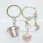 Creative Love Key Chains Bucket And Spade Shape Couple Keychains For Wedding