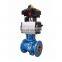L/T pattern Electric flanged three-way ball valve