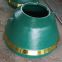 accessories concave head liner of Mn18Cr2 suit gp200s metso nordberg cone crusher